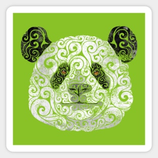 Swirly Panda Sticker